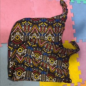 Alvin Ailey Dance school Vibrant Geometric west African dance skirt.